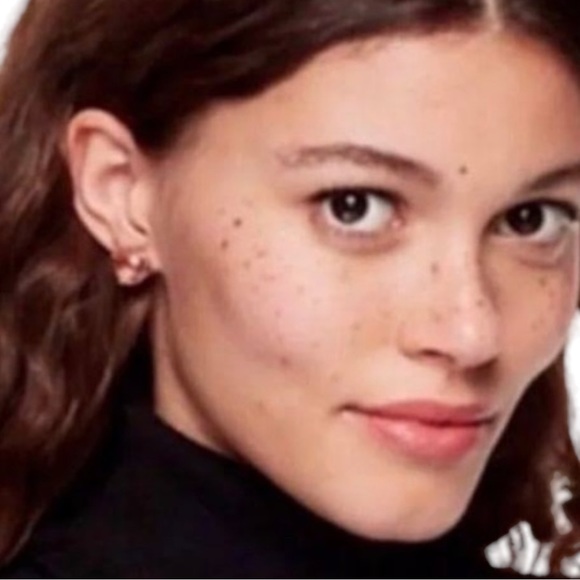 Kate Spade Peach Rise and Shine Studs Cubic Zirconia With Duster Bag Pierced NWT - Picture 6 of 13